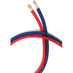 50 ft OFC 8 Gauge Oversized 25' Blue & 25' RED Power Ground Wire Sky High Car in Saudi Arabia