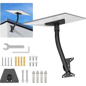 Starlink Gen 3 Roof Mount Kit – L-Shaped Bracket with Expansion Bolts & Screws – Heavy-Duty Metal Wall Mount for Starlink Gen 3 – Easy Installation with Tools Included in Saudi Arabia