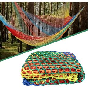 Climbing Cargo Net, Double Layers Playground Safety Net, Rope Bridge Nets, Small Aperture Hammock Net, for Treehouse,Obstacle Training,Back Yard(Size:1x2m) in Saudi Arabia