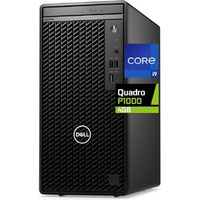 Dell 7020 Optiplex Tower Computer, Intel Core i9-12900K, 64GB RAM, 2TB NVMe SSD, Nvidia Quadro P1000 4GB, DisplayPort, HDMI, USB C, DVDRW, Built in WiFi, Bluetooth, Windows 11 Pro, Desktop, Black in Saudi Arabia