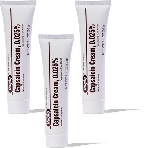 Rugby Capsaicin 0.025% Cream, 2.1 Ounce (Pack of 3) in Kuwait