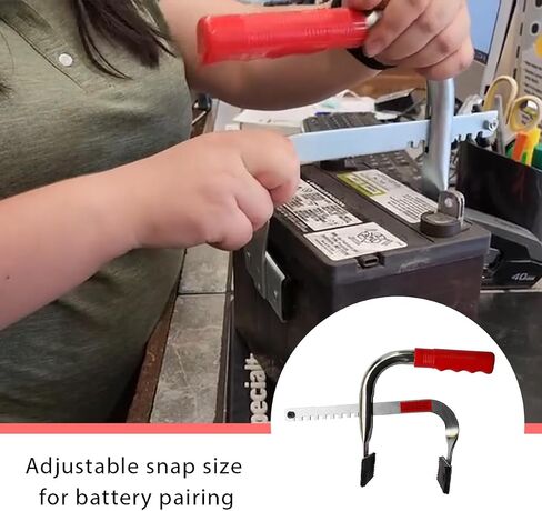 Battery Carrier, Adjustable to 7" Car Battery Rack Carrying Tool with Non-Slip Rubber Pads, Heavy Duty Gripper for Lifting and Carrying Top Post or Side Post Batteries in Saudi Arabia