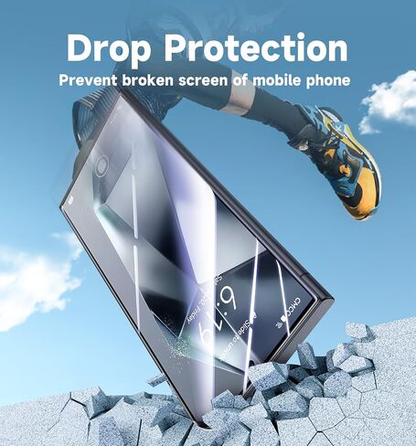 Magic John 2 Pack for Samsung Galaxy S24 Ultra Herded Glass Screen Protector ، وتركيب التثبيت التلقائي ، وخالية من الفقاعات ، واضحة ، واضحة ، وتثبيت سهلة in Saudi Arabia