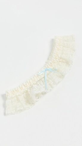 Hanky Panky Womens Rosalyn Garter Ivory-Baby Blue One Size in Saudi Arabia