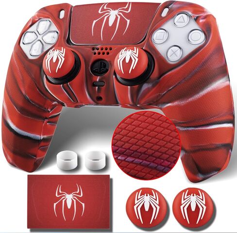 Non-Slip Silicone Cover for PS5 Controller with Thumbstick Caps x 2 & Sticker x 1(Depool Theme) in Saudi Arabia