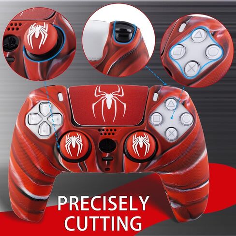 Non-Slip Silicone Cover for PS5 Controller with Thumbstick Caps x 2 & Sticker x 1(Depool Theme) in Saudi Arabia