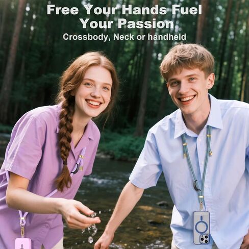 4-in-1 Phone Lanyard + Wrist Strap Kit مع علامات تبويب 2 حزمة ، وحزام الهاتف القابل للتعديل العالمي ، وحبل العنق المضاد للسرقة لـ iPhone 16 Pro Max ومعظم الهواتف الذكية ، الأسود in Saudi Arabia