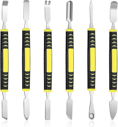 6 PCS مجموعة أدوات إصلاح Spudger المعدنية ، أدوات فتح الفولاذ الكربوني المزدوج مع مقبض غير انزلاق للهاتف ، أجهزة الكمبيوتر المحمولة ، الكمبيوتر اللوحي ، الهاتف المحمول ، الساعة ، الأجهزة المنزلية الرقمية in Saudi Arabia