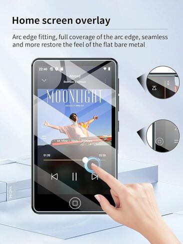 Screen Protector for AGXOV M302 4.02 Inches Touchscreen MP3 Player, High-definition Scratch Resistant Film,HD Clear Anti Blue Light, Bubble Free with Easy Installation Kit, 3 Pack in Saudi Arabia