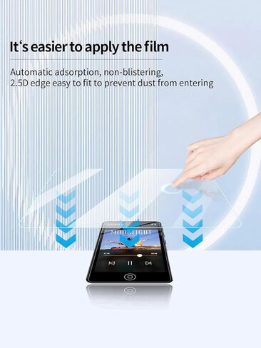 Screen Protector for AGXOV M302 4.02 Inches Touchscreen MP3 Player, High-definition Scratch Resistant Film,HD Clear Anti Blue Light, Bubble Free with Easy Installation Kit, 3 Pack in Saudi Arabia