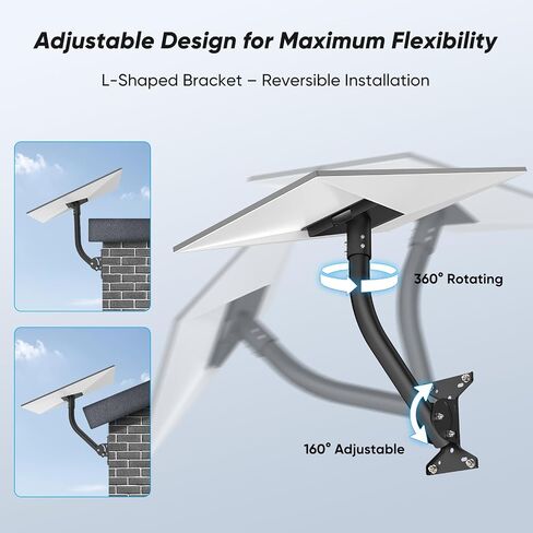 Starlink Gen 3 Roof Mount Kit – L-Shaped Bracket with Expansion Bolts & Screws – Heavy-Duty Metal Wall Mount for Starlink Gen 3 – Easy Installation with Tools Included in Saudi Arabia