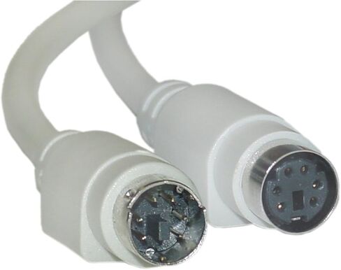 كبل تمديد cablewholesale mini din6 ps/2 ، لوحة المفاتيح/الماوس ، PS/2 ذكر إلى PS/2 أنثى ، minidin6 ذكر إلى minidin6 أنثى ، 6 موصل ، مستقيم ، 25 قدم ، بيج ، mini din 6 دبوس كابل أنثى in Saudi Arabia