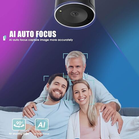 4K Webcam for PC & Laptop - Ultral HD 4K, PDAF Autofocus, Support 3X DZoom and ePTZ, Built-in Noise-Canceling Mics and Privacy Cover for Business Meetings, Conferencing & Video Calls in Saudi Arabia