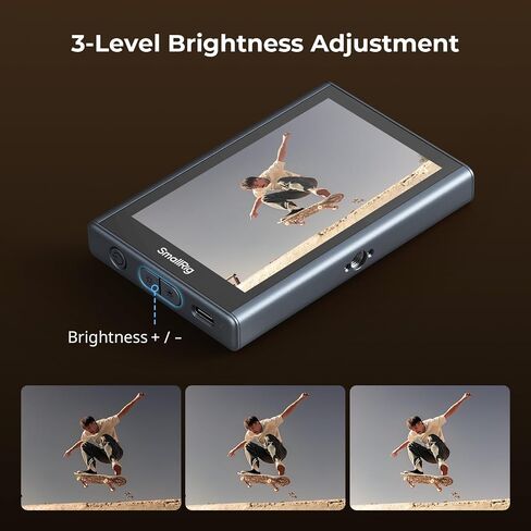 SmallRig Magnetic Phone Monitor Screen with Wireless Control, with Cold Shoe Mount, 1080P Wireless Recording, Real-Time Screen Sharing for Selfie Live Stream Vlog, Support 4K 30fps, for iPhone-4850B in Saudi Arabia