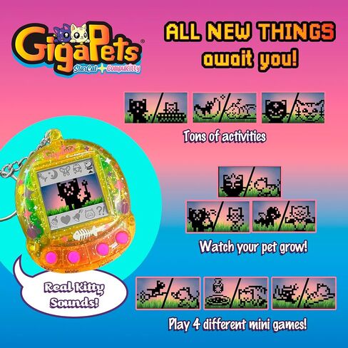 Giga Pets Cryptids Interactive Digital Pet, Bigfoot, Mothman, Loch Ness Monster Pets for Kids, 90’s Gaming Gift for Boys and Girls in Saudi Arabia