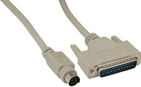 6ft Mini-DIN8 Male to DB25 Male MAC to Modem Cable in Saudi Arabia