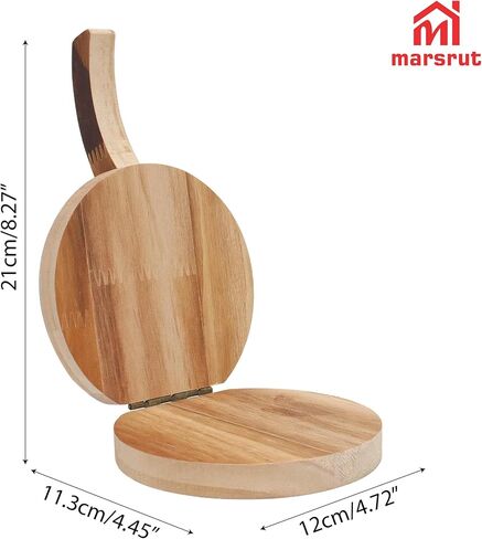 4.72" Tortilla Press Wooden, Aplastador De Tortillas Tortilladora Para Hacer Presser Skin Wrapper Gadgets for Indian Roti Dumpling Tortillero Tortillera Manual Corn Sugar Pancake Ravioli Pizza Kitchen in Saudi Arabia