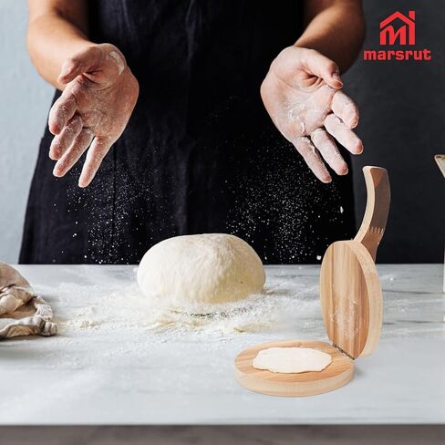 4.72" Tortilla Press Wooden, Aplastador De Tortillas Tortilladora Para Hacer Presser Skin Wrapper Gadgets for Indian Roti Dumpling Tortillero Tortillera Manual Corn Sugar Pancake Ravioli Pizza Kitchen in Saudi Arabia