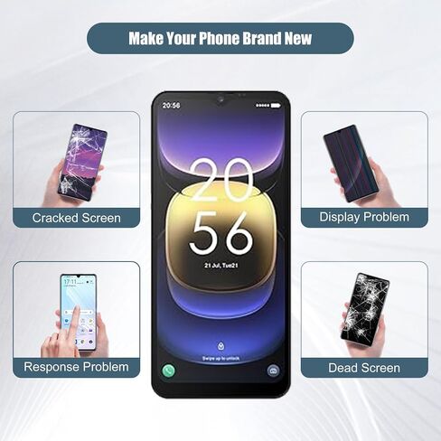 شاشة LCD شاشة اللمس شاشة الرقمية إصلاح التجميع استبدال 6.5 "ل Vortex J24 مع الأدوات （أسود） in Saudi Arabia