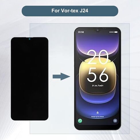شاشة LCD شاشة اللمس شاشة الرقمية إصلاح التجميع استبدال 6.5 "ل Vortex J24 مع الأدوات （أسود） in Saudi Arabia