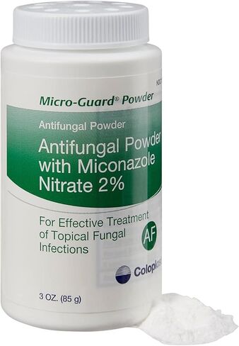MICRO-GUARD POWDER ANTIFUNGAL. CONTAINS 2% MICONAZOLE NITRATE. WORKS WELL UNDER SKIN FOLDS. TREATS - 3 oz(85g) in Saudi Arabia
