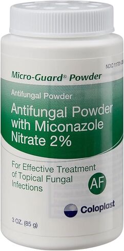 MICRO-GUARD POWDER ANTIFUNGAL. CONTAINS 2% MICONAZOLE NITRATE. WORKS WELL UNDER SKIN FOLDS. TREATS - 3 oz(85g) in Saudi Arabia