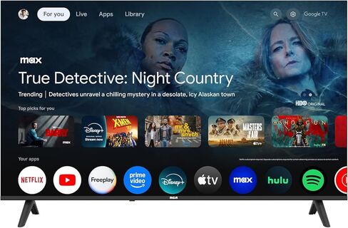 RCA 50-Inch UHD Smart Google TV, Frameless LED Display with HDR10, Wi-Fi and Bluetooth, Google Assistant Built-in, Compatible with Alexa in Saudi Arabia