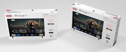 RCA 50-Inch UHD Smart Google TV, Frameless LED Display with HDR10, Wi-Fi and Bluetooth, Google Assistant Built-in, Compatible with Alexa in Saudi Arabia