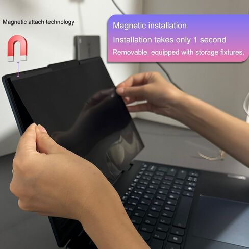 KEANBOLL Magnetic Privacy Screen for MacBook Air 13.6 Inch- Removable Anti-Glare Filter with Blue Light Reduction | Compatible with MacBook Air 13 inch (A3240 A3113 A2681 - M2, M3, M4) in Saudi Arabia