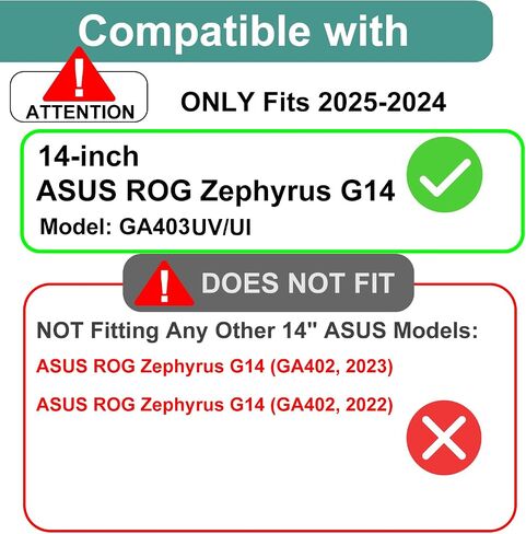 KEANBOLL 2 Pack Tempered Glass Screen Protector for ASUS ROG Zephyrus G14 GA403 14" AI Gaming Laptop, 9H Hardness, Ultra Clear, Anti Scratch (Fits model 2024-2025 only !) in Saudi Arabia