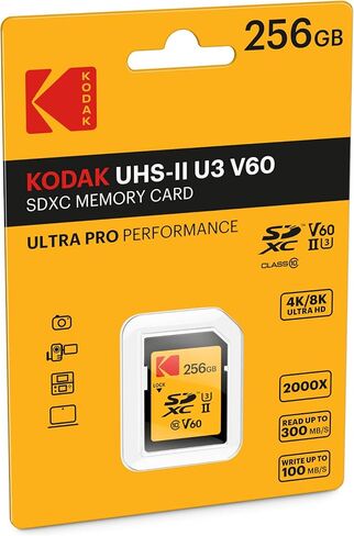 Kodak 128GB UHS-II U3 ​​V60 بطاقة ذاكرة ULTRA PRO SDXC in Saudi Arabia