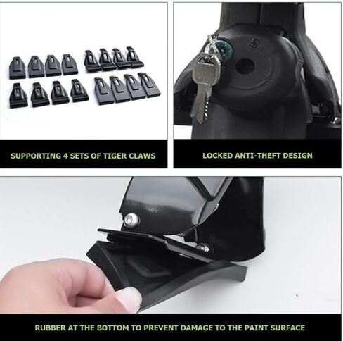 قضبان رف سقف 2pcs ، قضبان مقاومة للصدأ من الألومنيوم تناسب Honda HRV 2016-2025 (Silver) in Kuwait