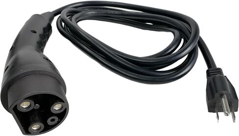 [UL Listed] Golf Cart Charging Power Cord Assembly Fits for Evolution EV, Replaces OEM# 2.04.0620, Heavy Duty Charge Cable Factory Replacement with US Plug (Black 10ft) in Saudi Arabia