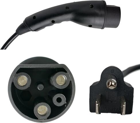 [UL Listed] Golf Cart Charging Power Cord Assembly Fits for Evolution EV, Replaces OEM# 2.04.0620, Heavy Duty Charge Cable Factory Replacement with US Plug (Black 10ft) in Saudi Arabia