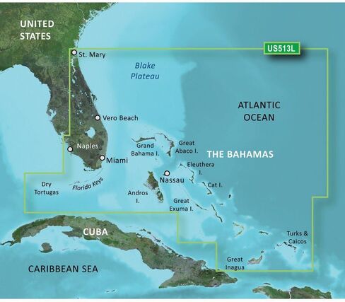 Garmin BlueChart® g3 Vision® HD - VUS513L - Jacksonville - Bahamas - microSD™/SD™ in Saudi Arabia