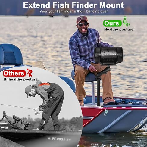 17.72 "MUNTER ARM FISH FING MOUNT للقوارب ، مكتشف العمق/MANTPLOTTERS in Kuwait