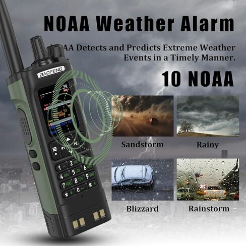 Baofeng DM-32 DMR Radio 10W Walkia Talkie GPS/APRs ثنائية الاتجاه RAIDO USB-C شحن FM/AM Wakietalkie DM32 مع حالات راديو ومكسب عالية (أخضر) in Saudi Arabia