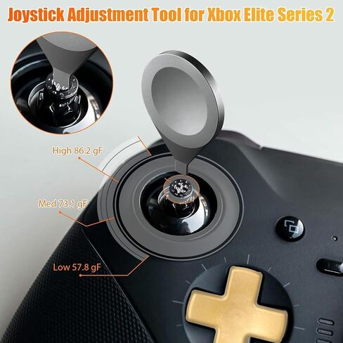 17 in 1 Accessories Kit for Xbox Elite Series 2 Controller, Full Set of Thumbsticks Replacements for Xbox Elite 2 Core with 6 Swap Joysticks, 4 Paddles, 2 D-Pads, 3 Tool and 1 Bag (Blue) in Kuwait