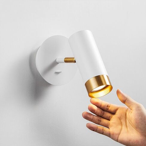 Led Wall Lamp for Reading, Bedside 5W Wall Mounted Reading Light, 350° Rotatable Headboard Spotlight, Bedroom Study Room Ligting Fixture - 3000K Warm Light in Saudi Arabia