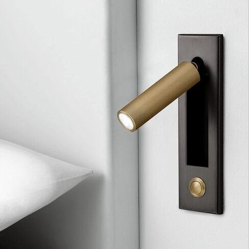 Reading Lights,Headboard Wall Light Reading Light Recessed Push Switch Wall Lamps for Living Room, Bedroom Black in Saudi Arabia