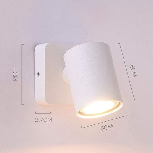 Warm White LED Reading Light with Switch, Wall Mounted Downlight for Bedroom and Living Room, Compatible with Home Decor, Chaner Brand in Saudi Arabia