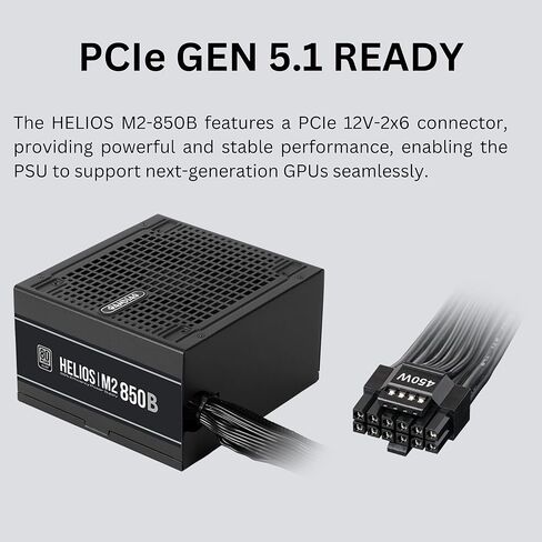 Gamdias RGB Gaming PC Power Supply 750W 80 Plus Bronze Certified 750 Watt PSU لأجهزة الكمبيوتر مع PFC النشط ، Kratos M1-750B in Kuwait