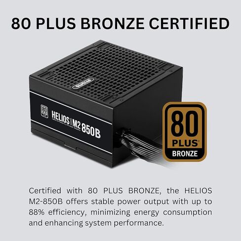 Gamdias RGB Gaming PC Power Supply 750W 80 Plus Bronze Certified 750 Watt PSU لأجهزة الكمبيوتر مع PFC النشط ، Kratos M1-750B in Kuwait