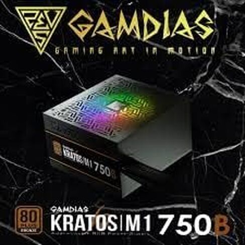 Gamdias RGB Gaming PC Power Supply 750W 80 Plus Bronze Certified 750 Watt PSU لأجهزة الكمبيوتر مع PFC النشط ، Kratos M1-750B in Kuwait