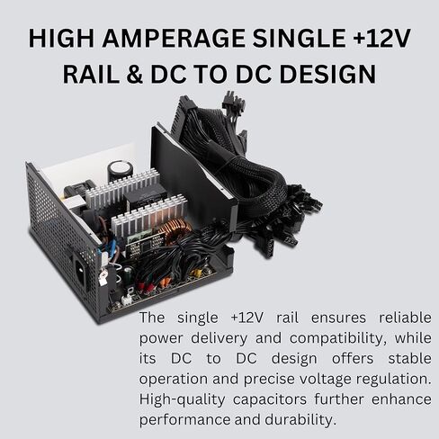 Gamdias RGB Gaming PC Power Supply 750W 80 Plus Bronze Certified 750 Watt PSU لأجهزة الكمبيوتر مع PFC النشط ، Kratos M1-750B in Kuwait
