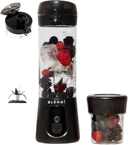 BLENDi Pro+ Portable Blender (17.5oz, Black) – Upgraded Ice Crushing 120W Motor, USB-C Rechargeable, Cordless Personal Blender Smoothies & Shakes – BPA-Free, ravel-Friendly (NEW) in Saudi Arabia