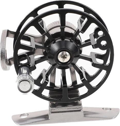 Generic All Metal Ice Fishing Reel with Slip Handle Portable Lightweight Sea Rod Accessory for Enhanced Comfort and Durability Professional Creative Fishing Wheel for Freshwater and in Saudi Arabia