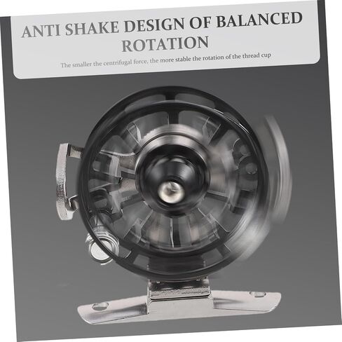 Generic All Metal Ice Fishing Reel with Slip Handle Portable Lightweight Sea Rod Accessory for Enhanced Comfort and Durability Professional Creative Fishing Wheel for Freshwater and in Saudi Arabia