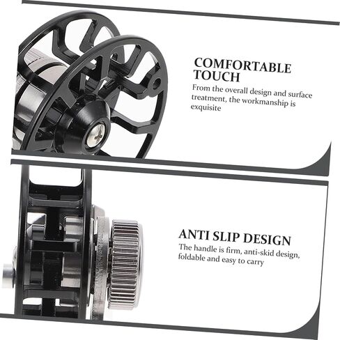 Generic All Metal Ice Fishing Reel with Slip Handle Portable Lightweight Sea Rod Accessory for Enhanced Comfort and Durability Professional Creative Fishing Wheel for Freshwater and in Saudi Arabia