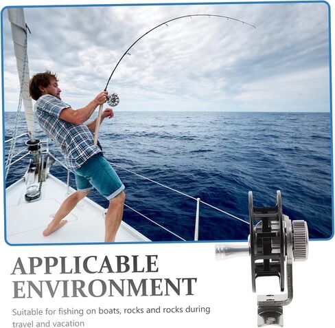 Generic All Metal Ice Fishing Reel with Slip Handle Portable Lightweight Sea Rod Accessory for Enhanced Comfort and Durability Professional Creative Fishing Wheel for Freshwater and in Saudi Arabia